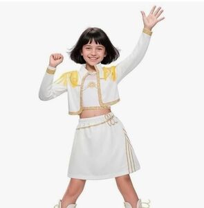 White and Gold Kids Costume Set, ZOEY KPOP DEMON HUNTERS